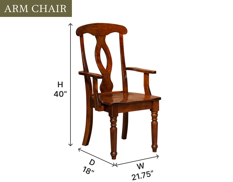 Amish Berkshire Dining Chair - Thumbnail 4