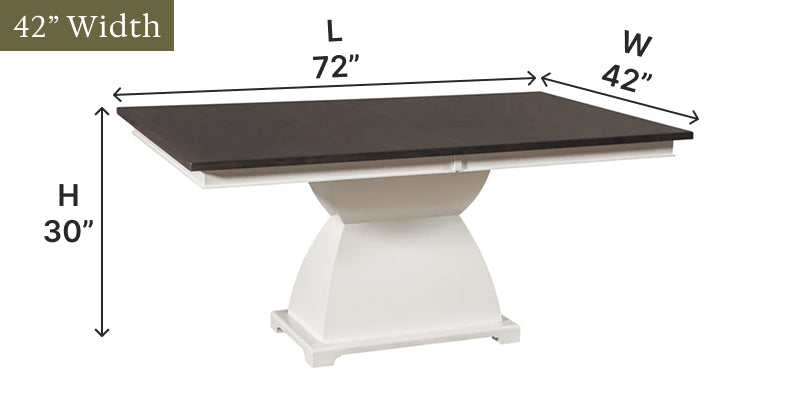 Amish Bilton Pedestal Dining Table - Thumbnail 3