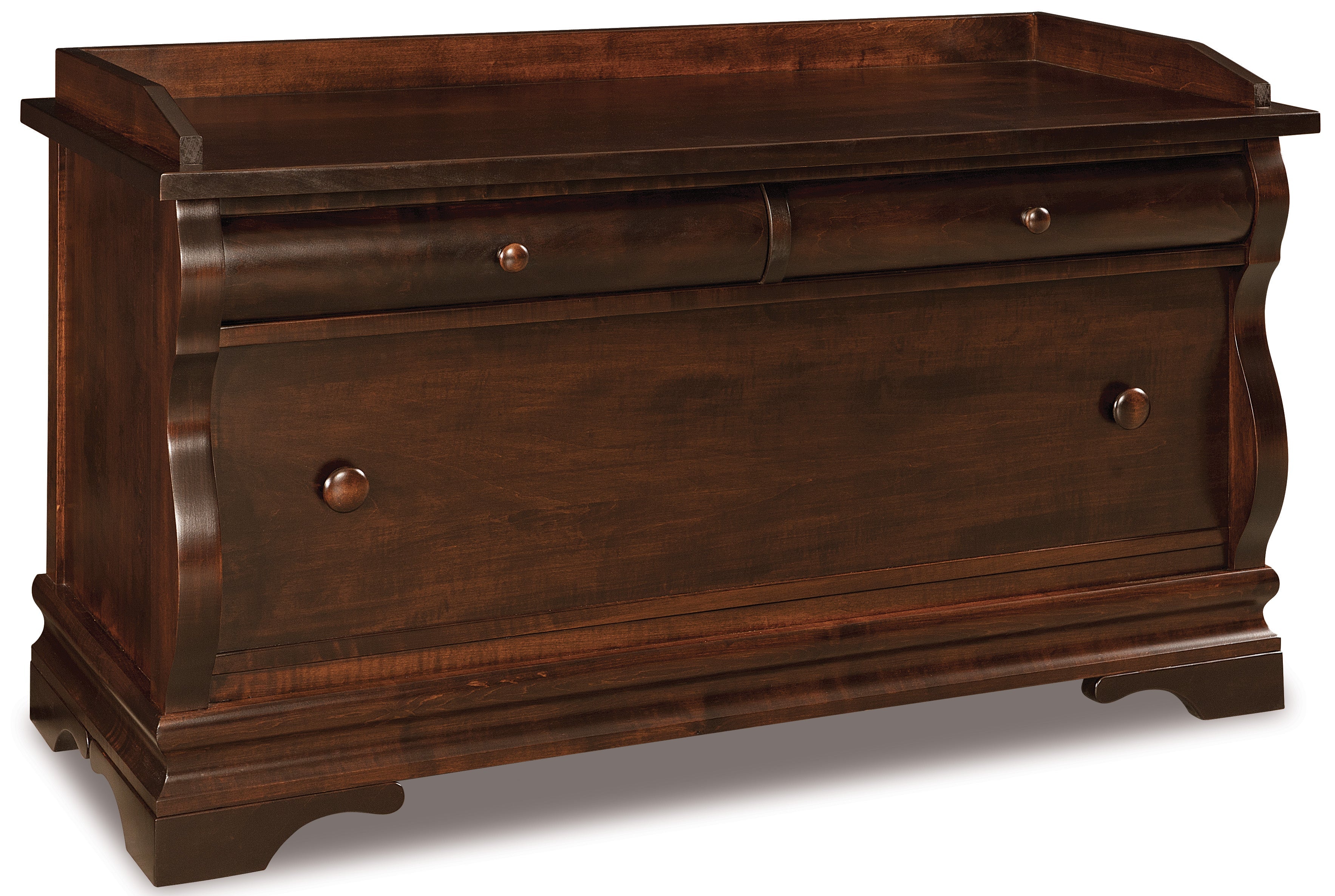 amish chippewa sleigh blanket chest with cedar bottom