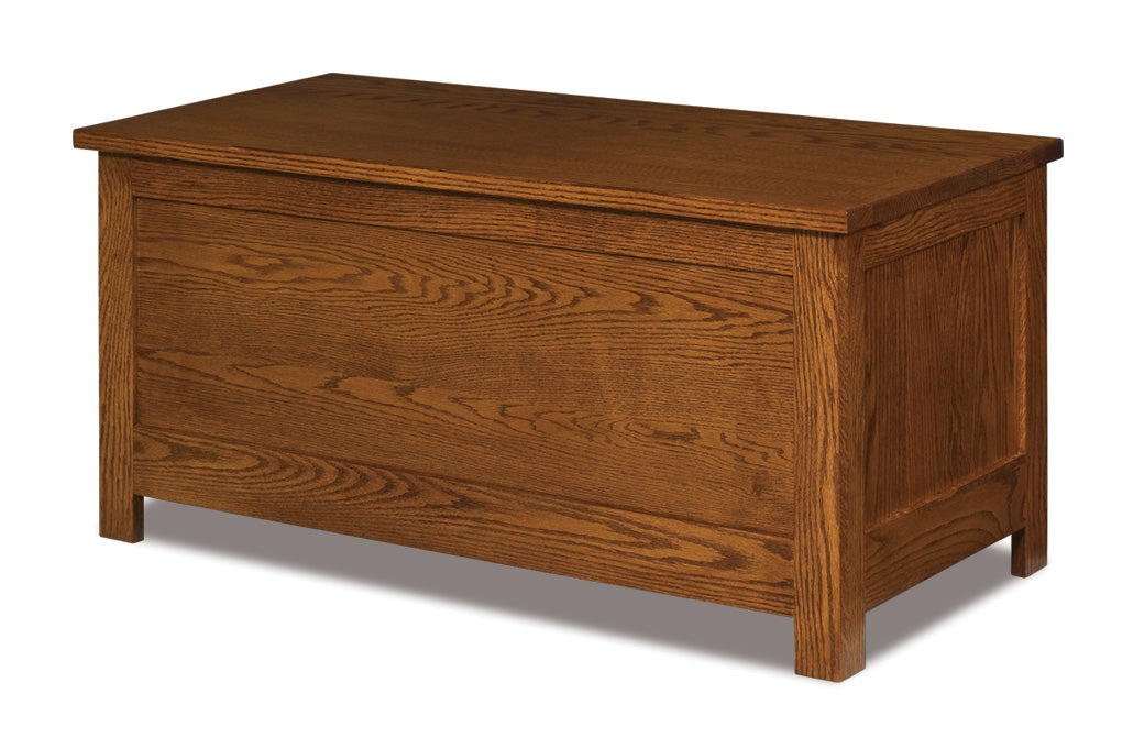 Amish Flush Mission Blanket Chest with Cedar Bottom