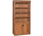 amish bookcase shown in oak