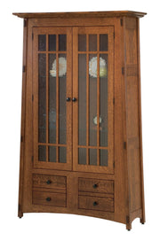 amish mccoy bookcases with glass doors