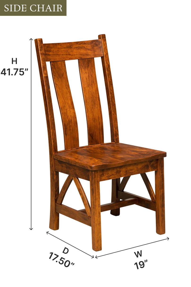 Amish Bostonian Dining Chair-Dining Chair-The Amish House