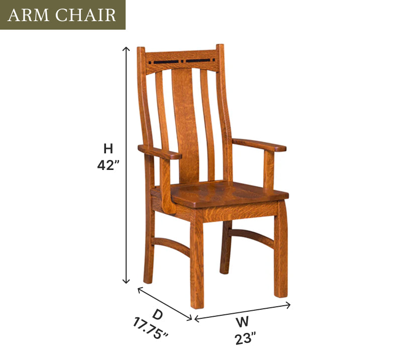 Amish Boulder Creek Dining Chair - Thumbnail 4