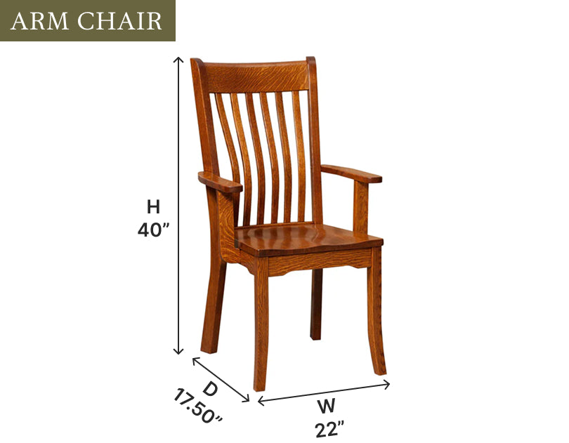 Amish Broadway Dining Chair - Thumbnail 3