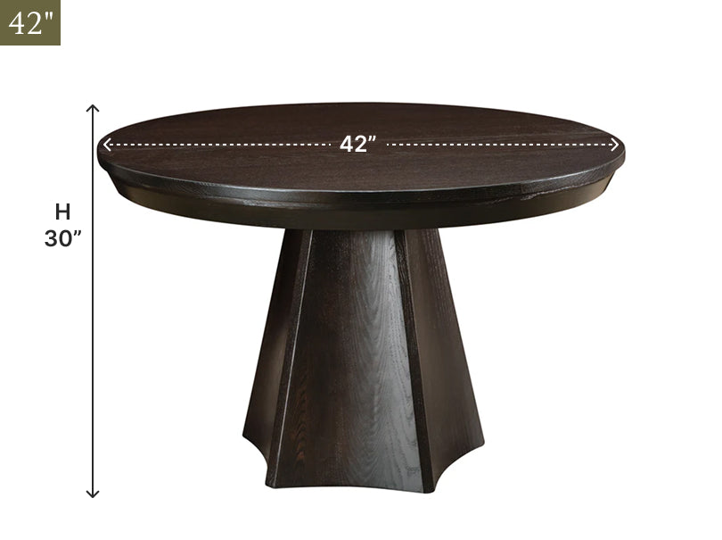 Amish Brogan Pedestal Dining Table