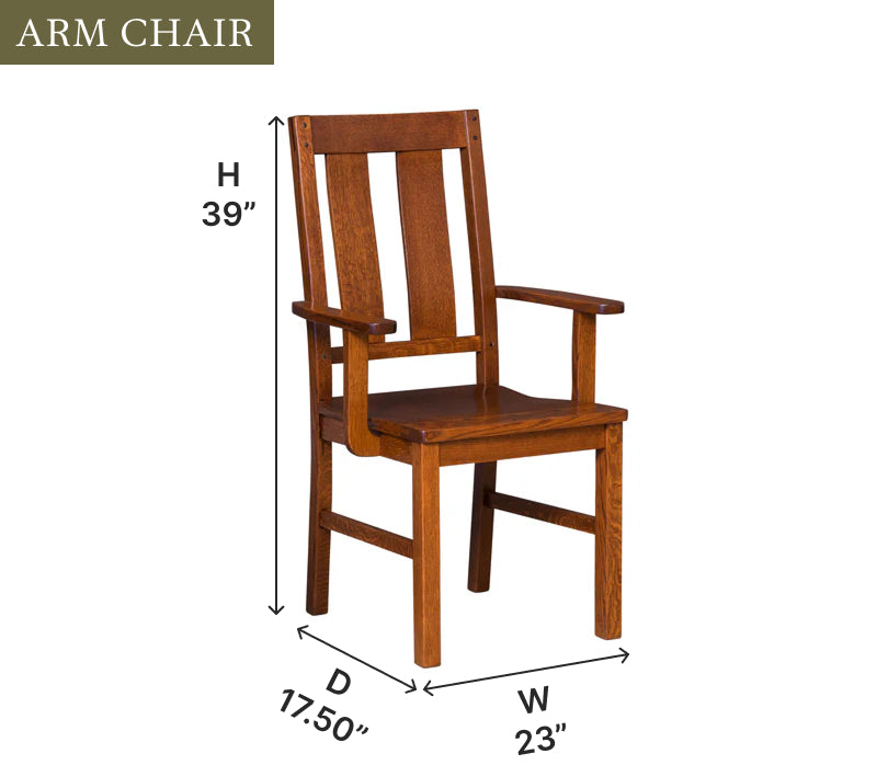 Amish Brunswick Dining Chair - Thumbnail 4