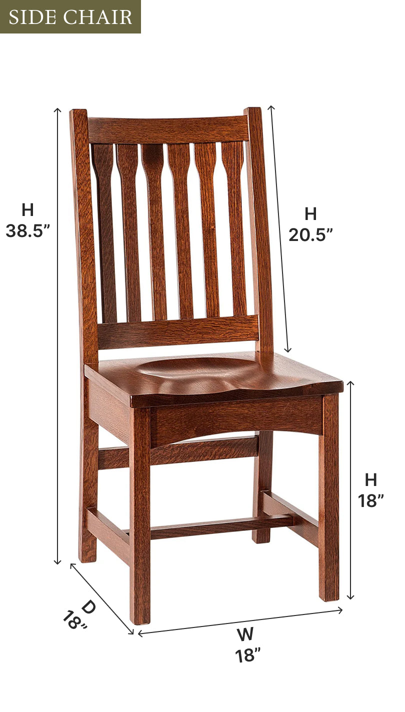 Amish Buchanan Dining Chair-Dining Chair-The Amish House