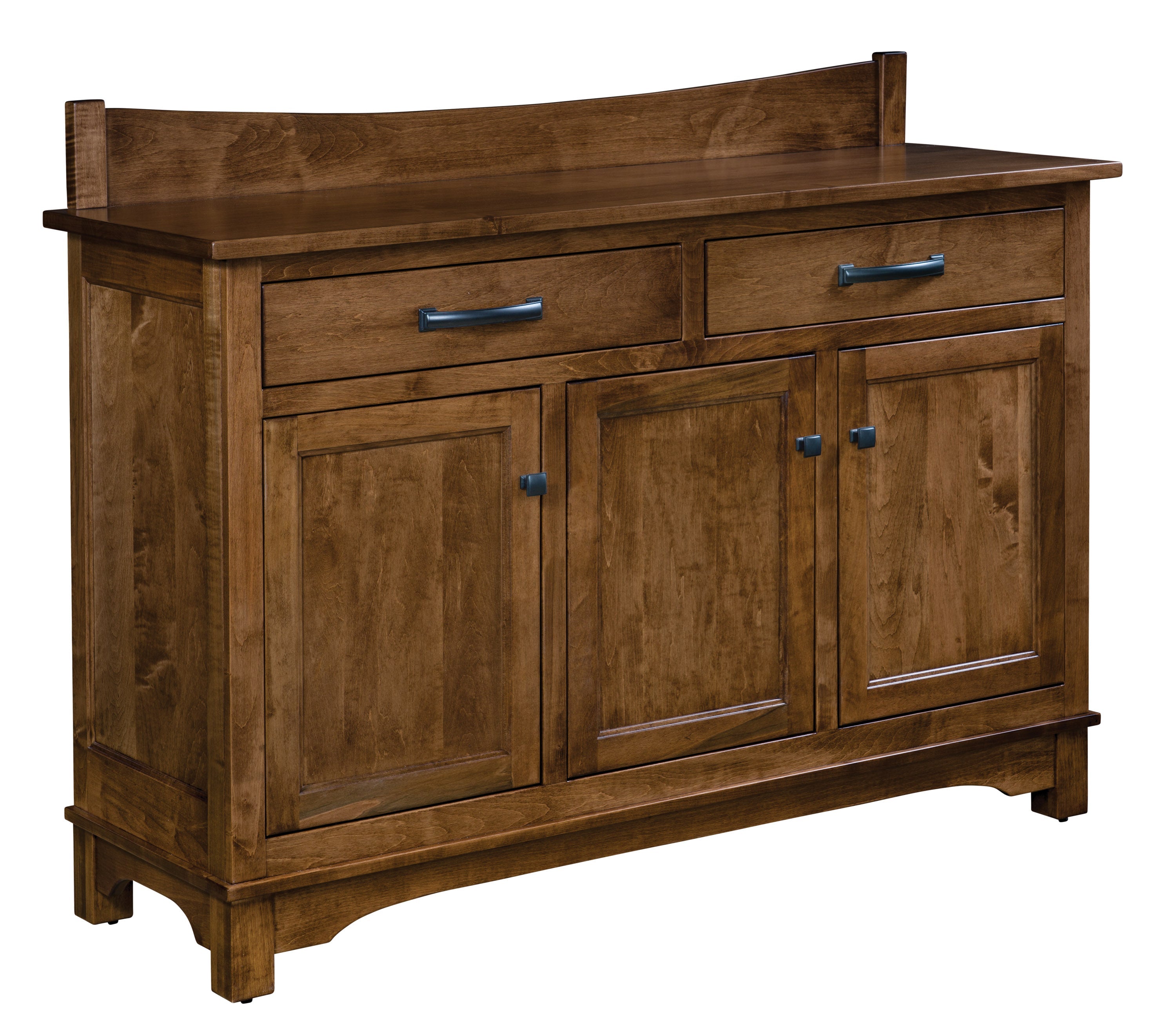 amish vincent buffet three doors two drawers