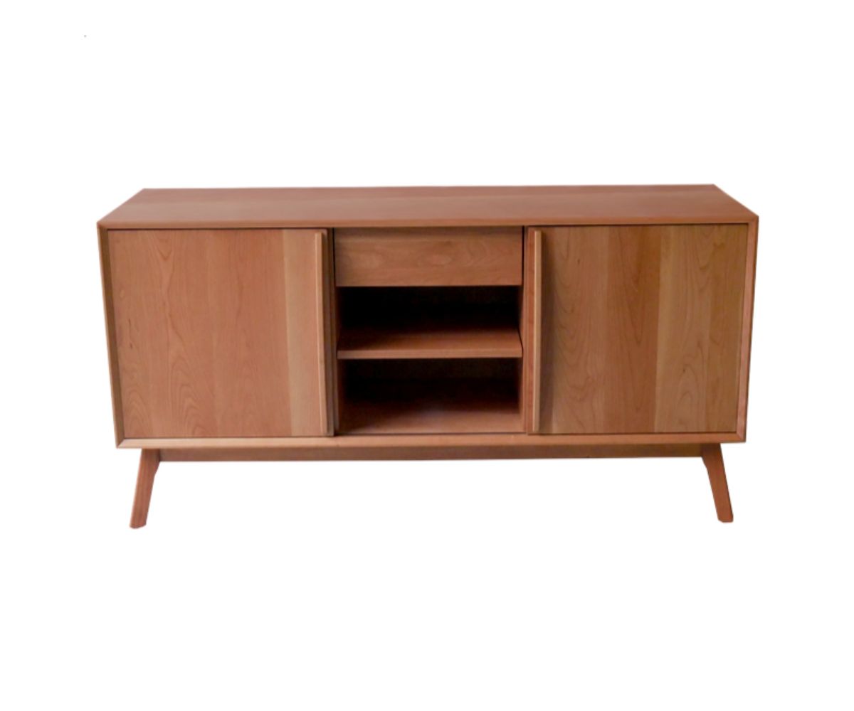 Amish Cambridge 56" Storage Console with One Drawer Two Sliding Door