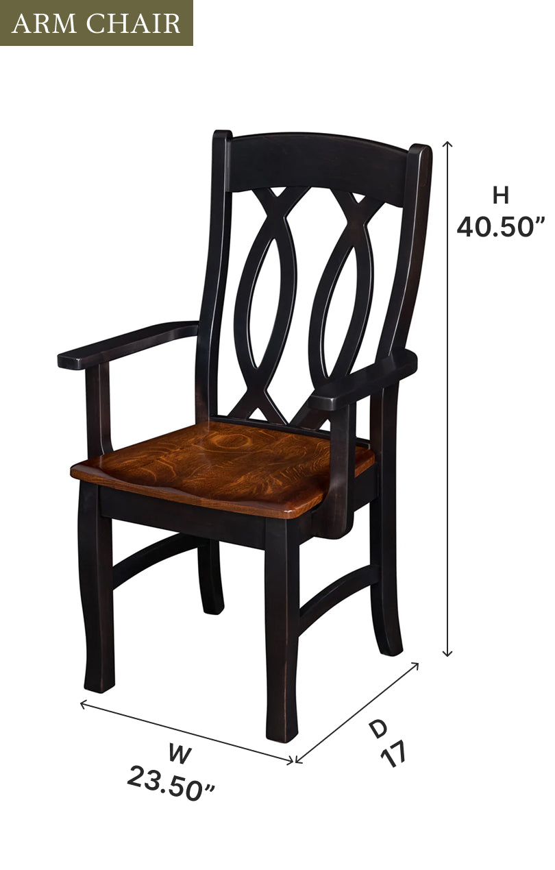 Amish Cambria Dining Chair-Dining Chair-The Amish House