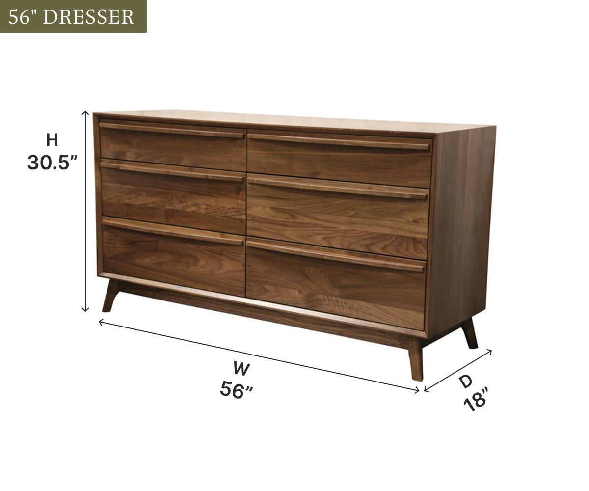 Amish Cambridge 56" Dresser
