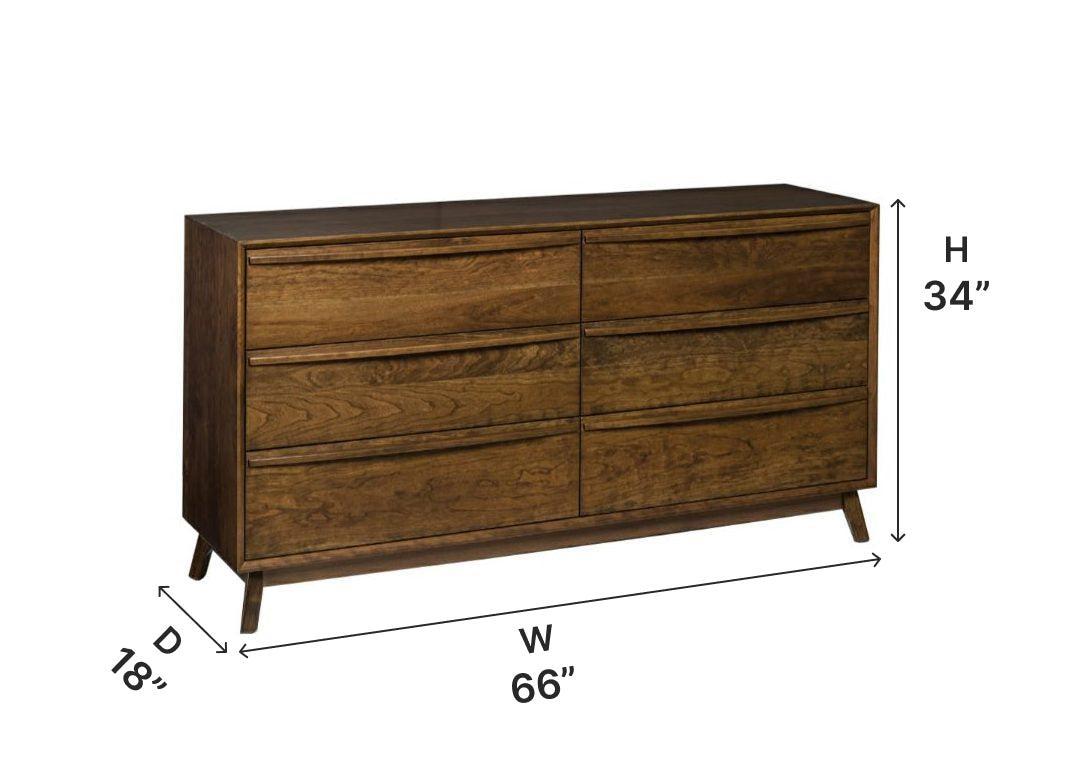 Amish Cambridge 66" Dresser