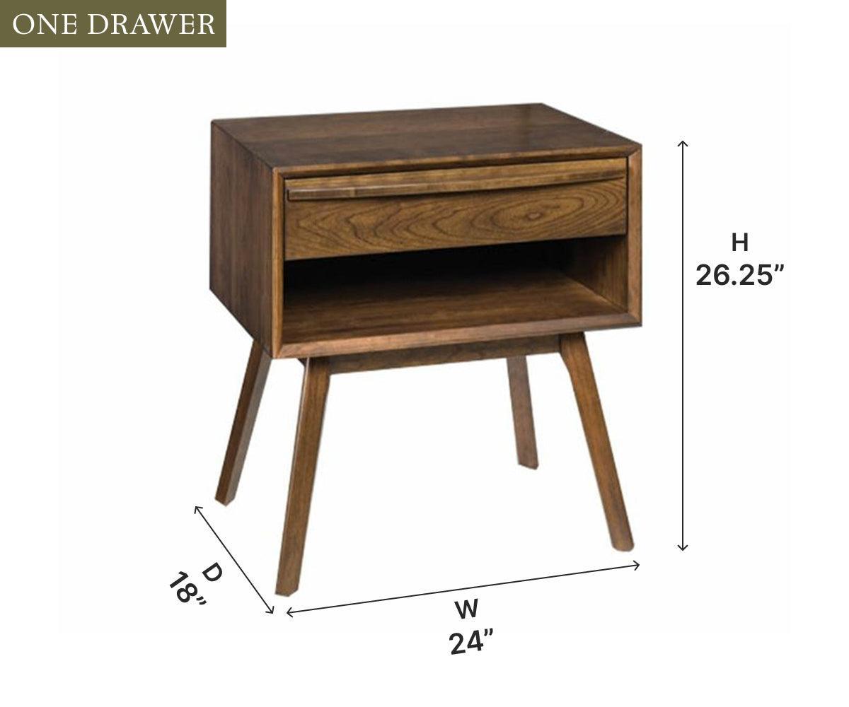 Amish Cambridge Bed Side Table