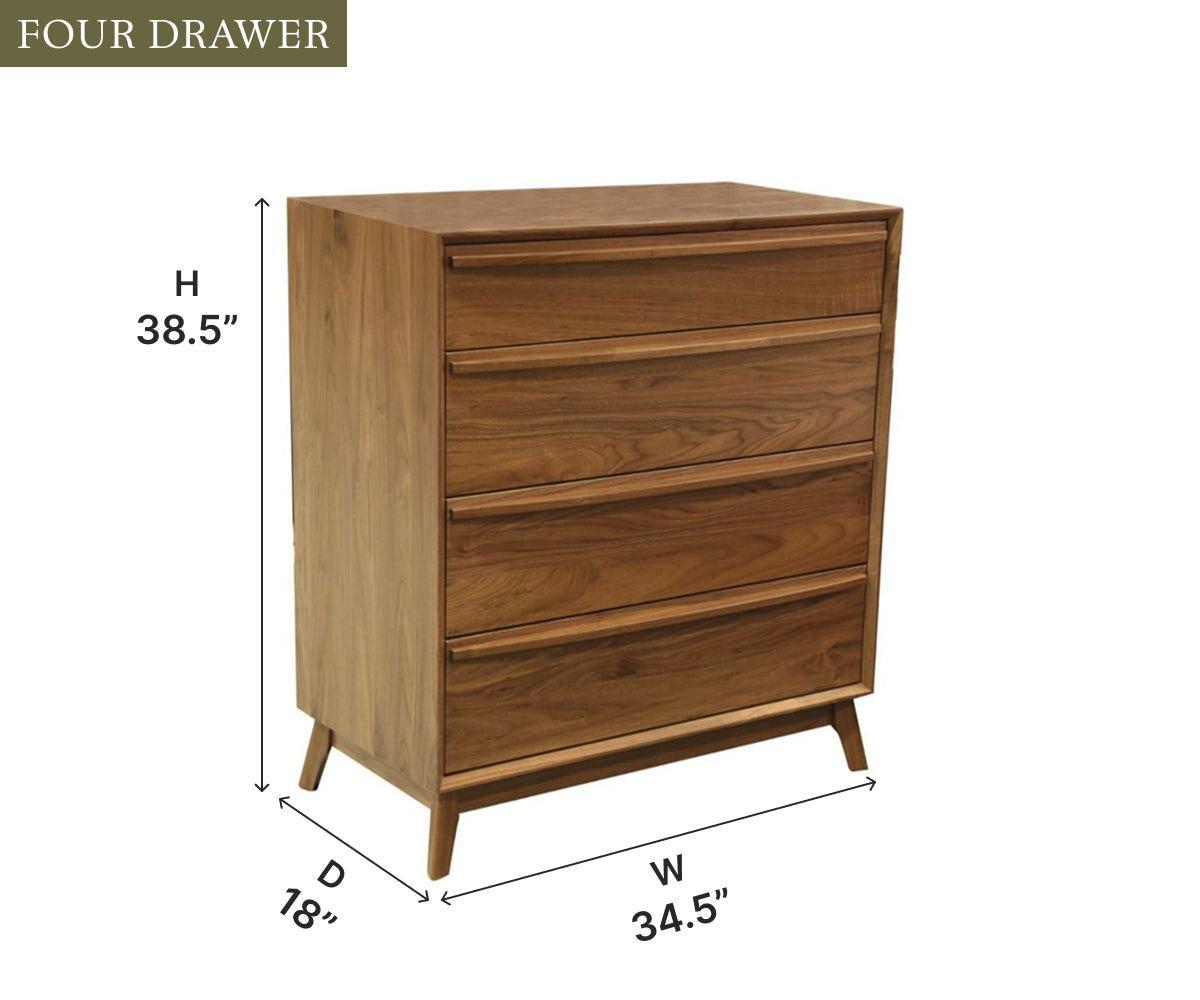 Amish Cambridge Four Drawer Chest