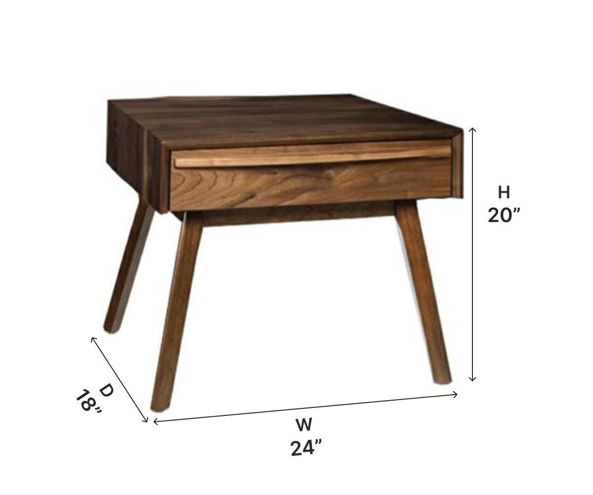 Amish Cambridge Tall Leg Nightstand
