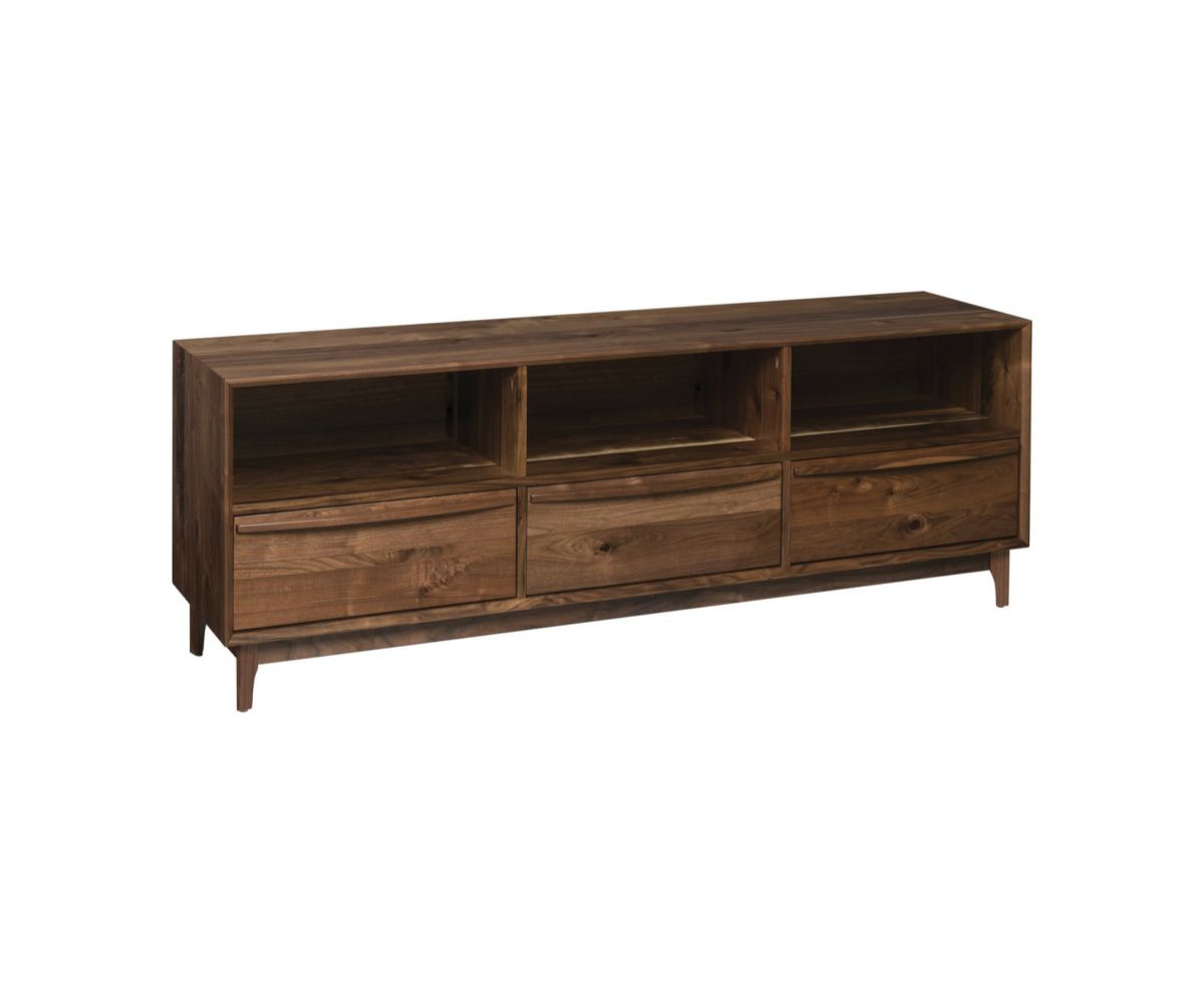 Amish Cambridge Three Drawer Plasma Tv Stand