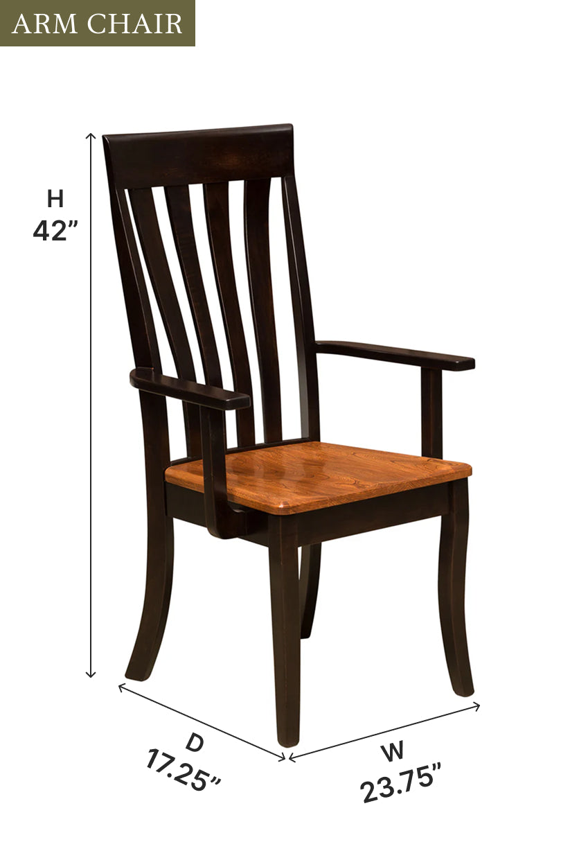 Amish Canterbury Dining Chair - Thumbnail 3