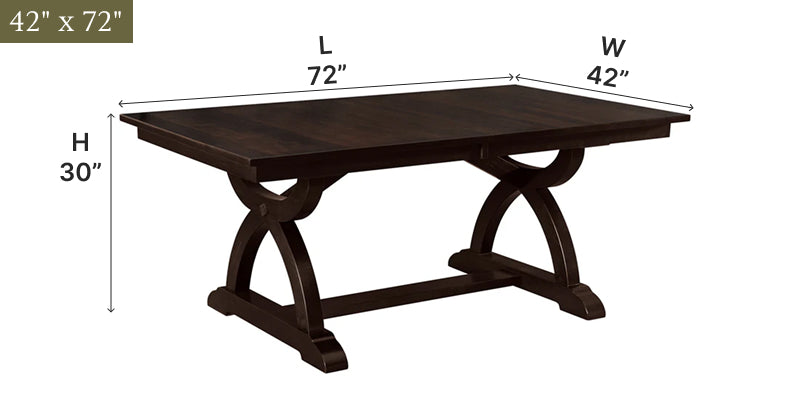 Amish Carmen Trestle Dining Table - Thumbnail 3