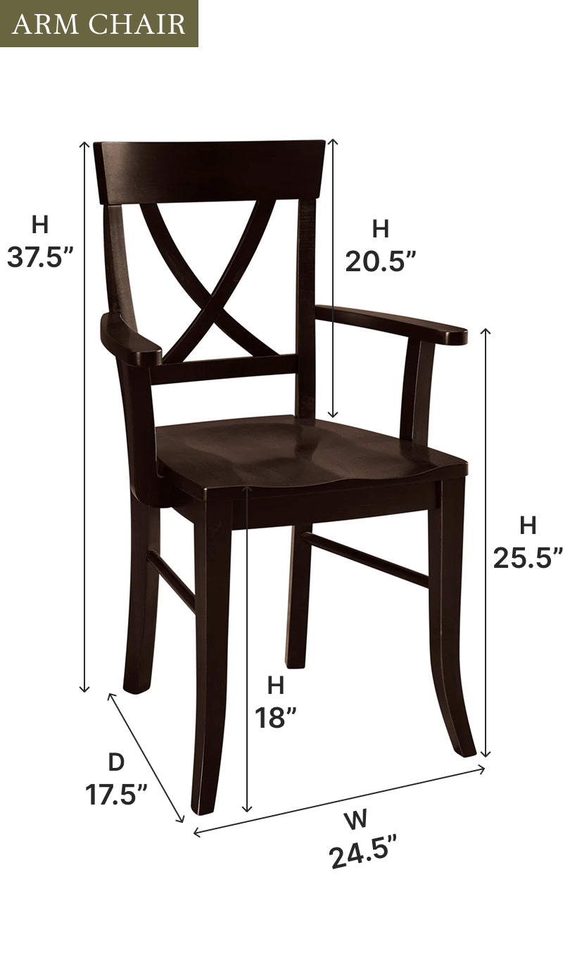 Amish Carmen Dining Chair - Thumbnail 4
