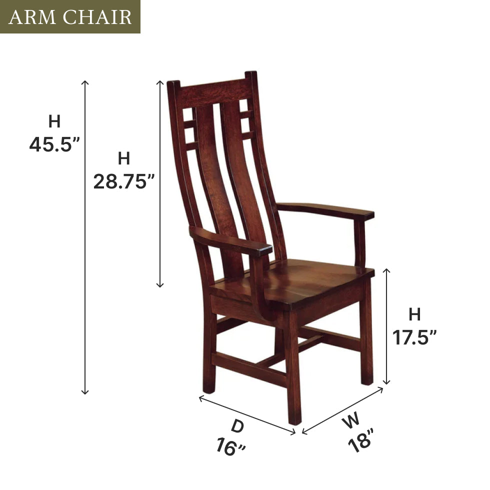 Amish Cascade Side Chair