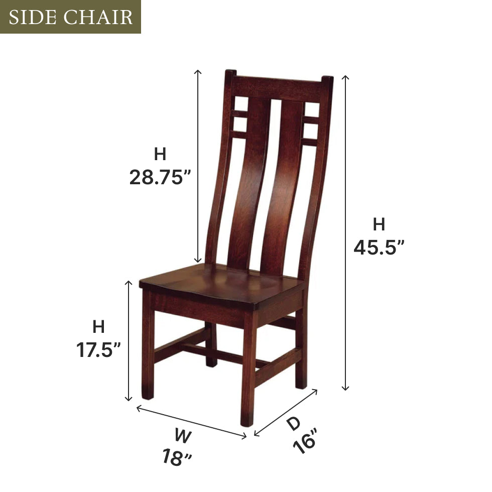 Amish Cascade Side Chair