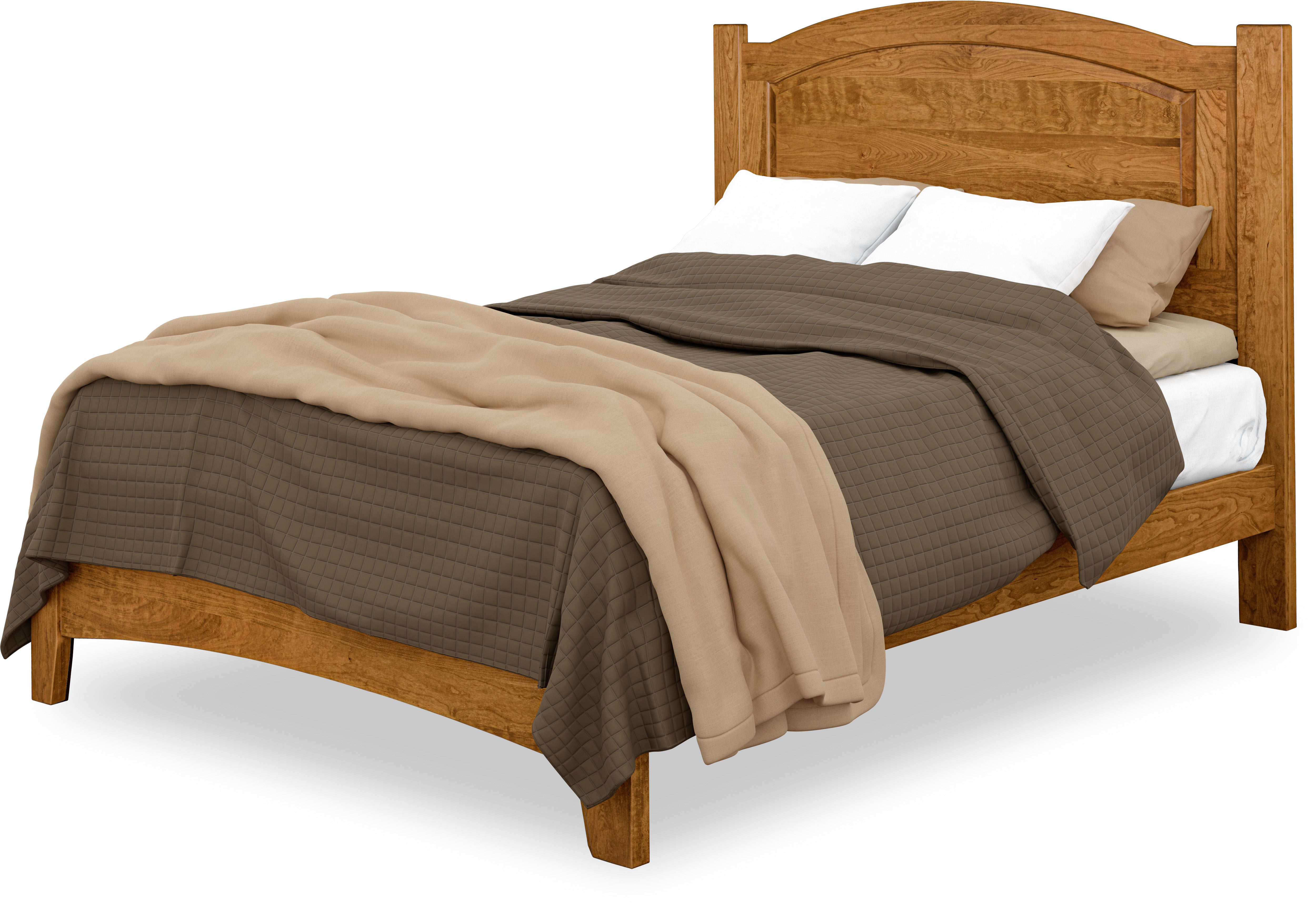 celina bed in sap cherry with medium walnut stain