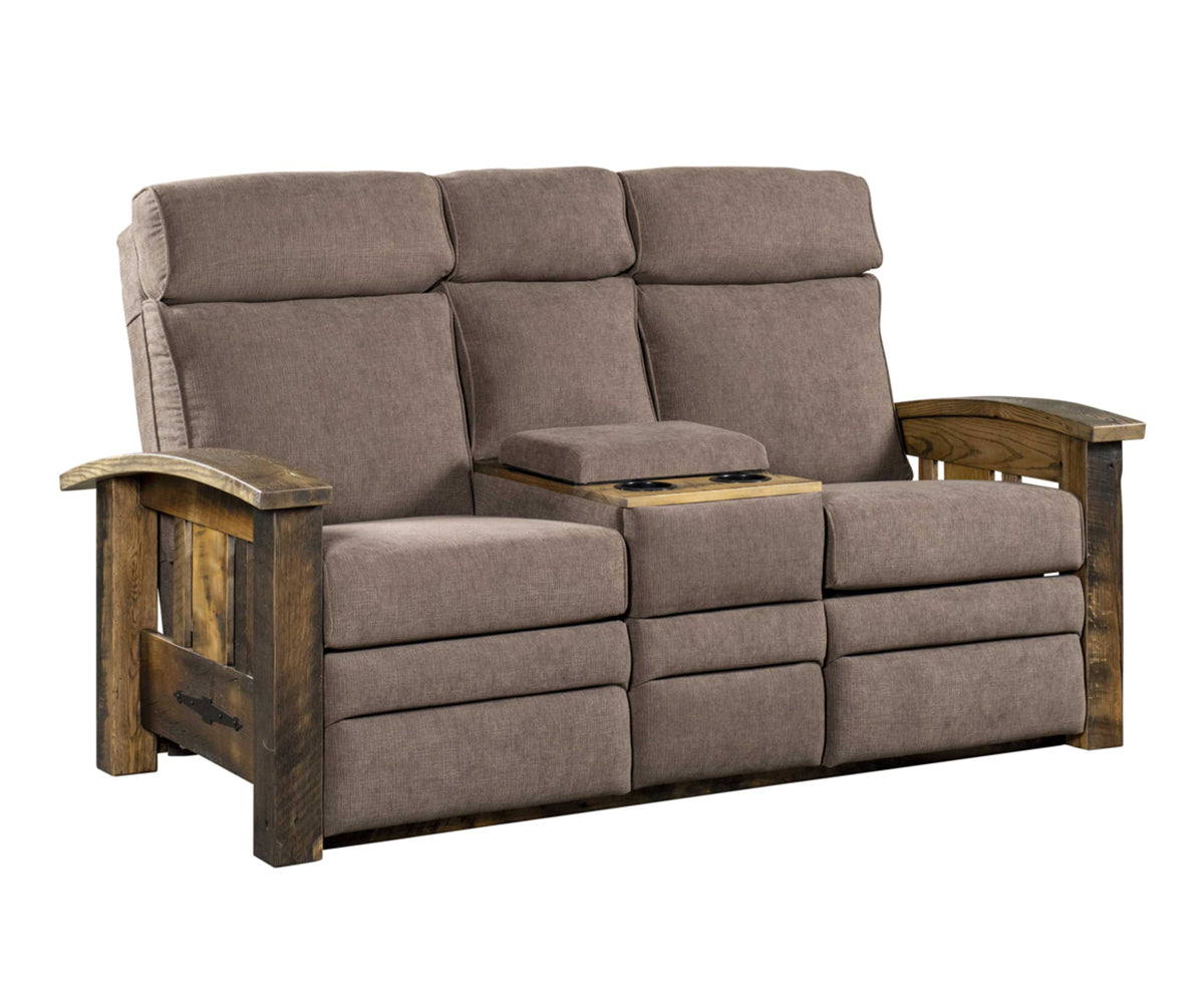 Amish 1050 Series Tiverton Center Console Love Seat Recliner-Recliner-The Amish House