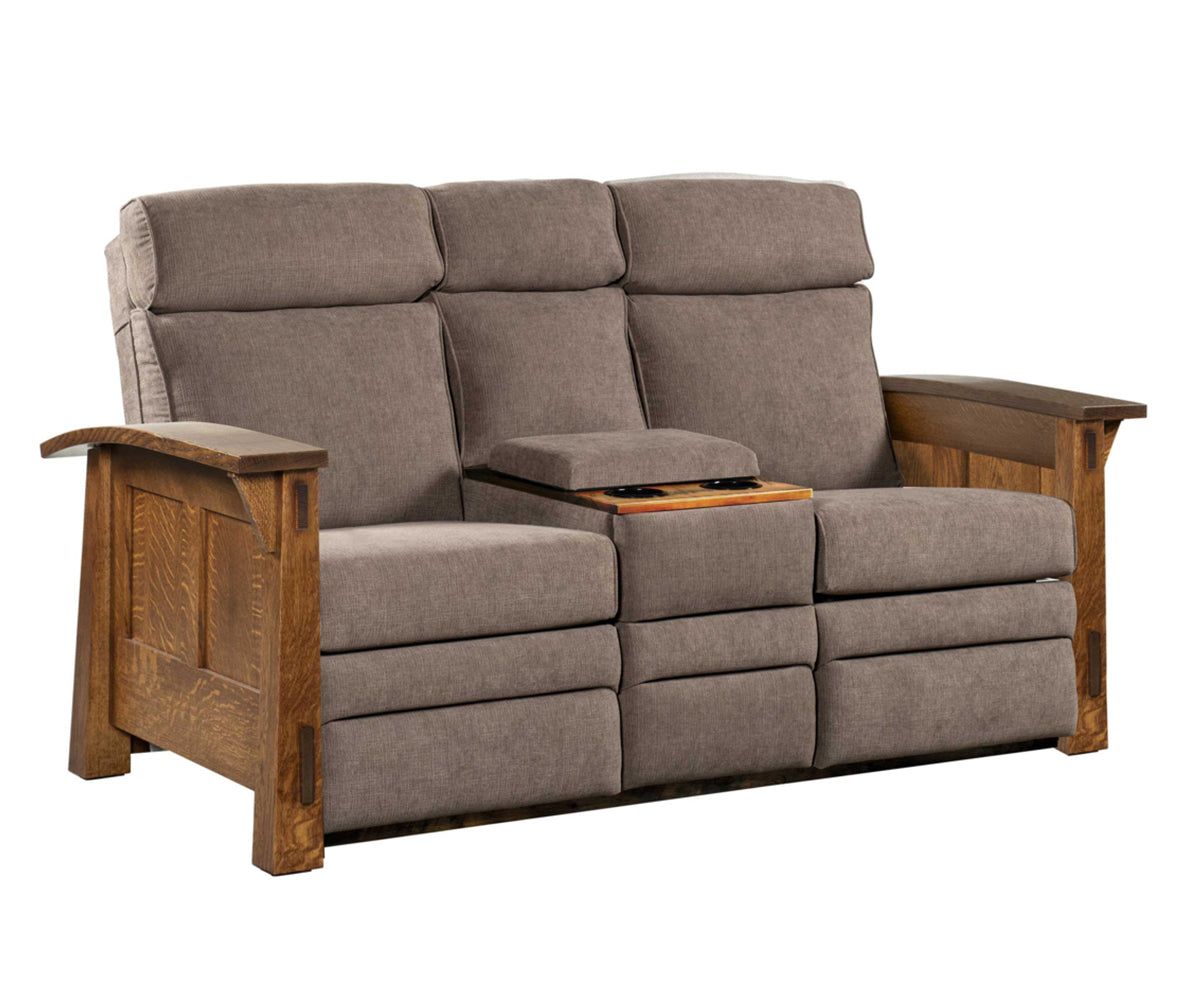 Amish 5600 Series OLDE Shaker Center Console Love Seat