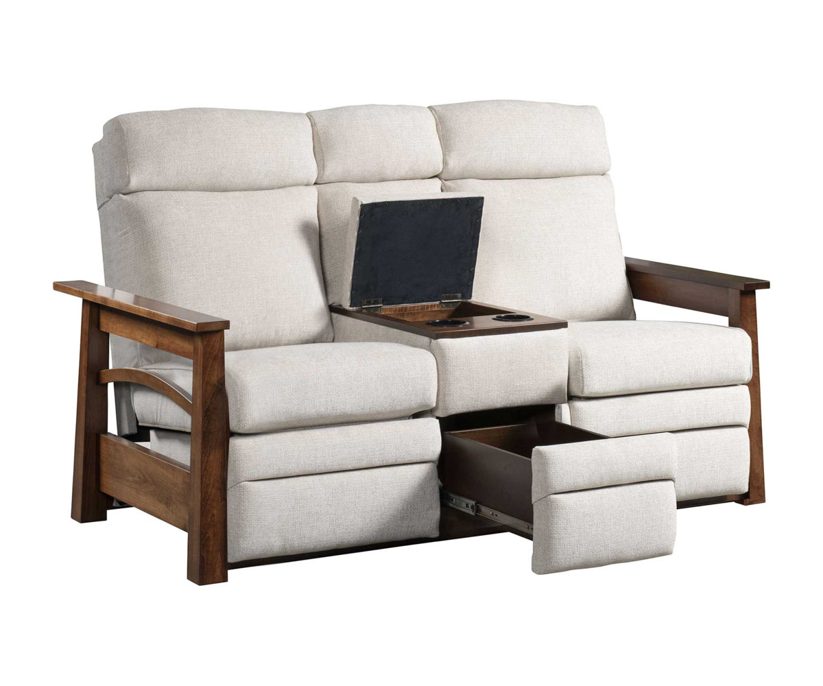 Amish 6900 Madison Center Console Love Seat