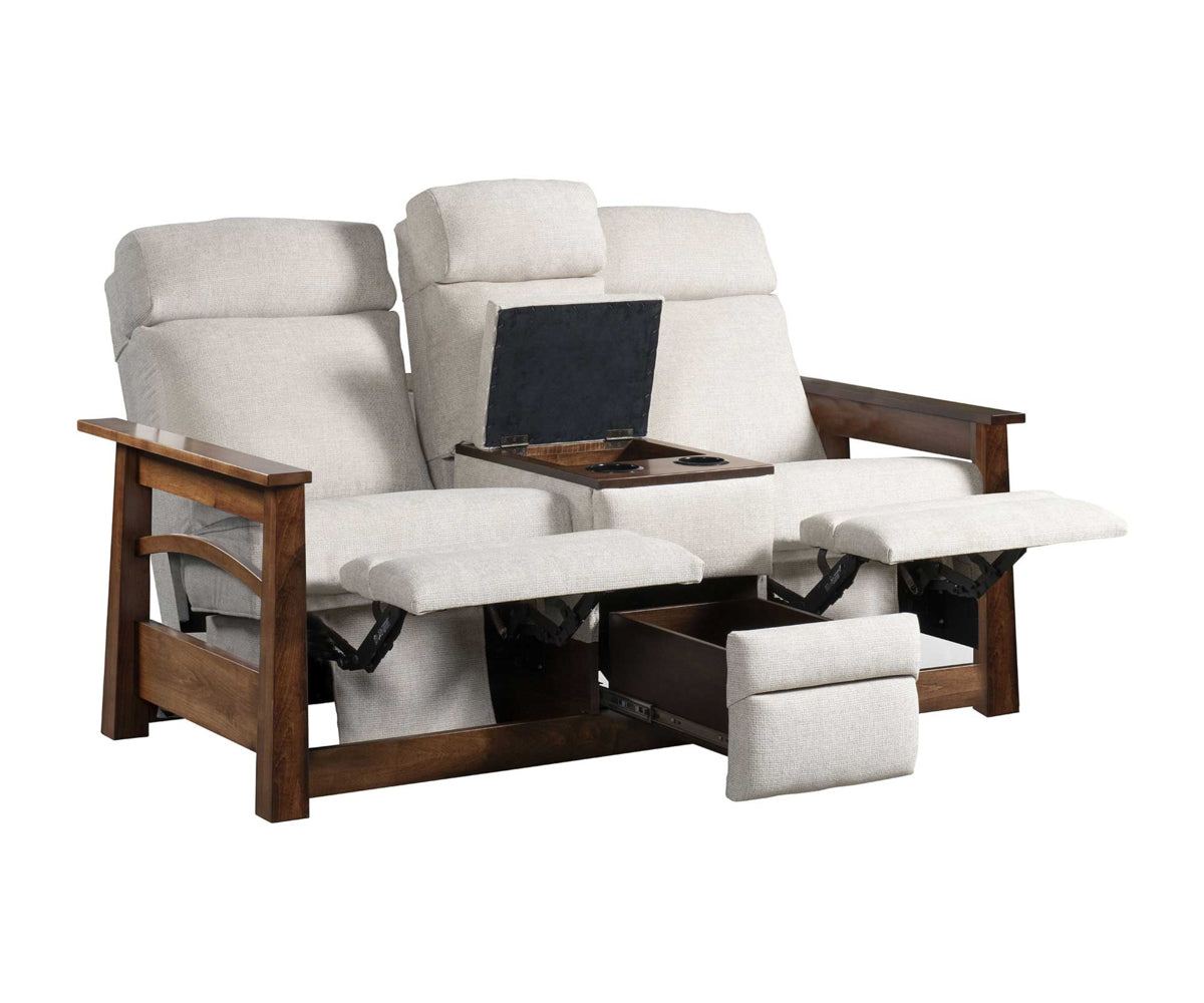 Amish 6900 Madison Center Console Love Seat