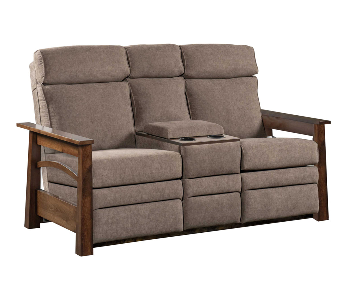 Amish 6900 Madison Center Console Love Seat
