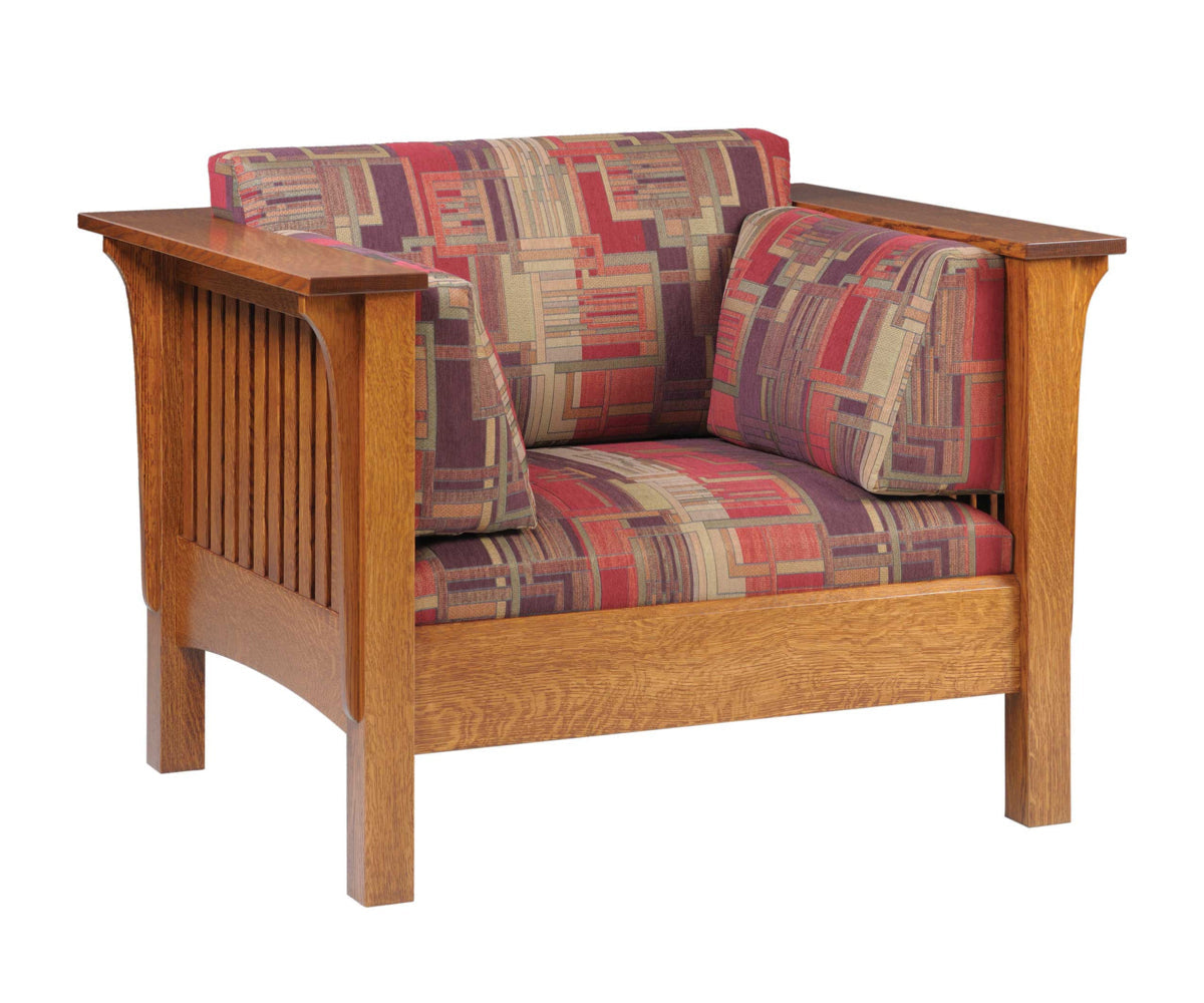 Amish 1875 Series Mission High Back Chair