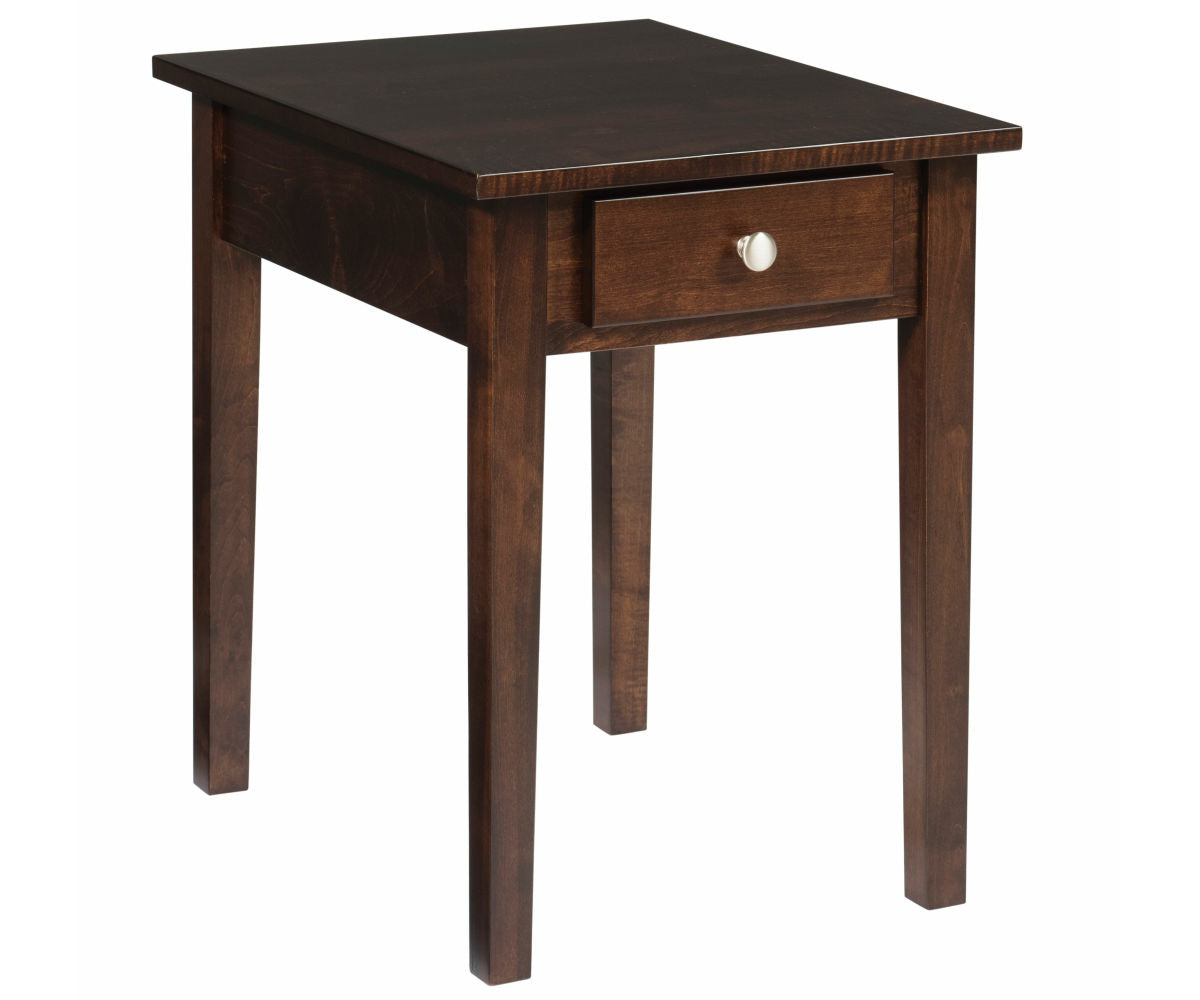 Amish 500-600 Series Chairside End Table With One Drawer-Table-The Amish House