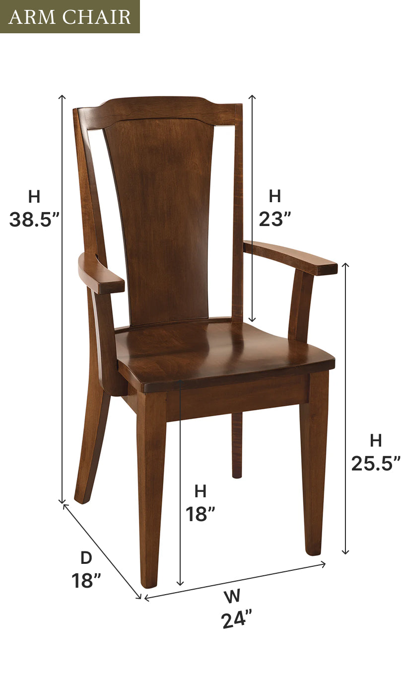 Amish Charleston Dining Chair - Thumbnail 3