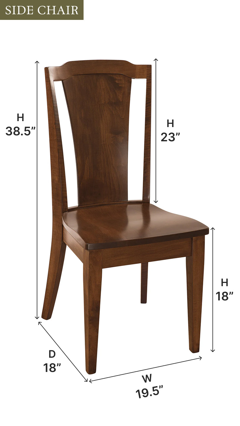 Amish Charleston Dining Chair - Thumbnail 4