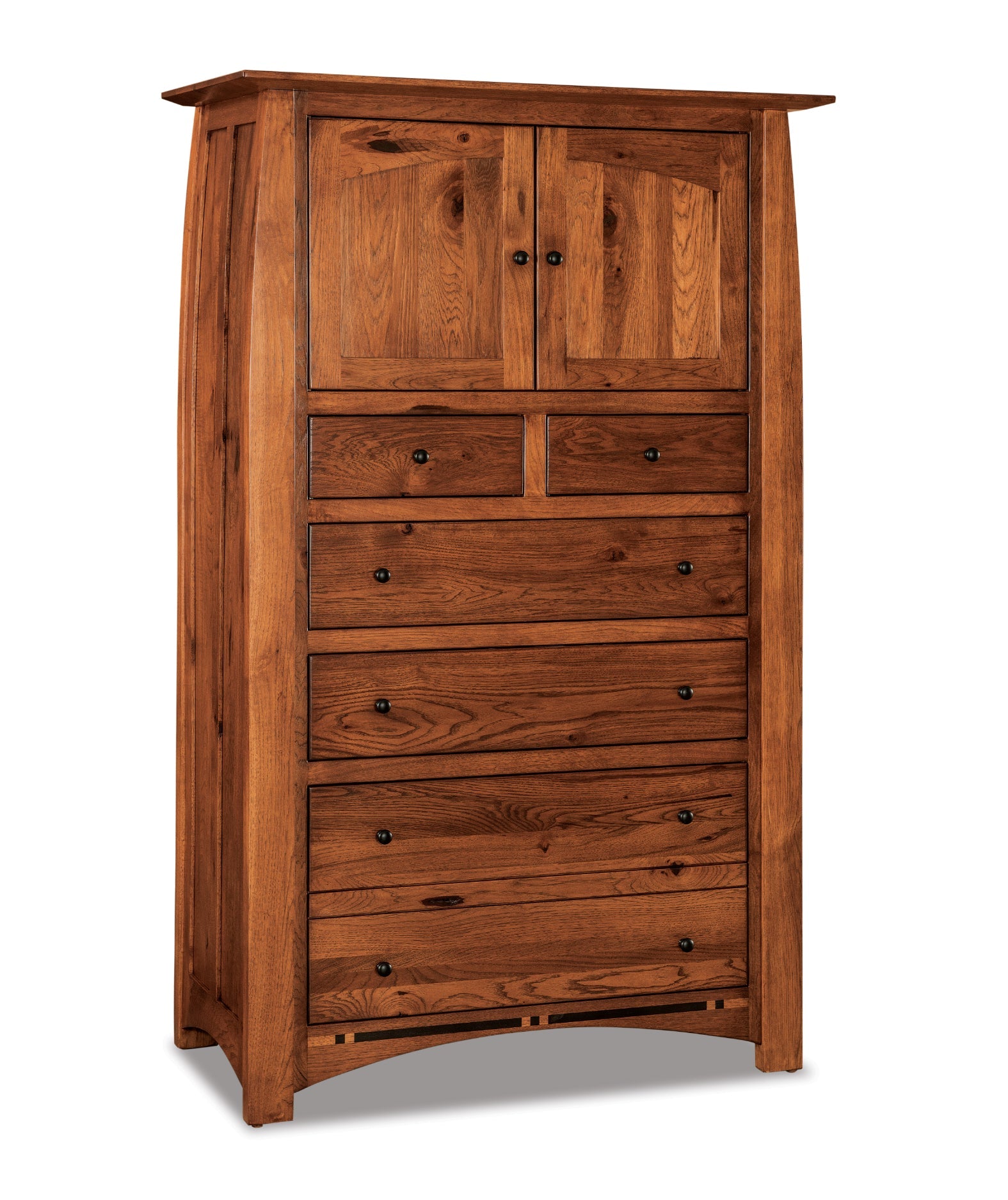 Amish Boulder Creek Six Drawer Two Door Armoire Chest