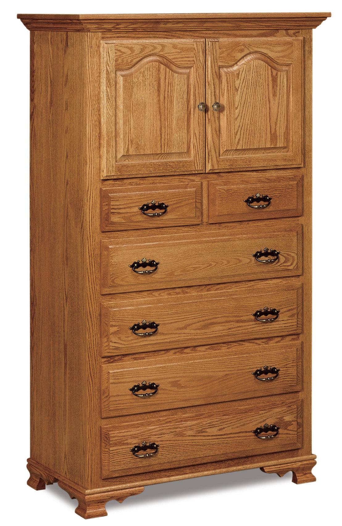 Amish Heritage Six Drawer Two Door Armoire Chest
