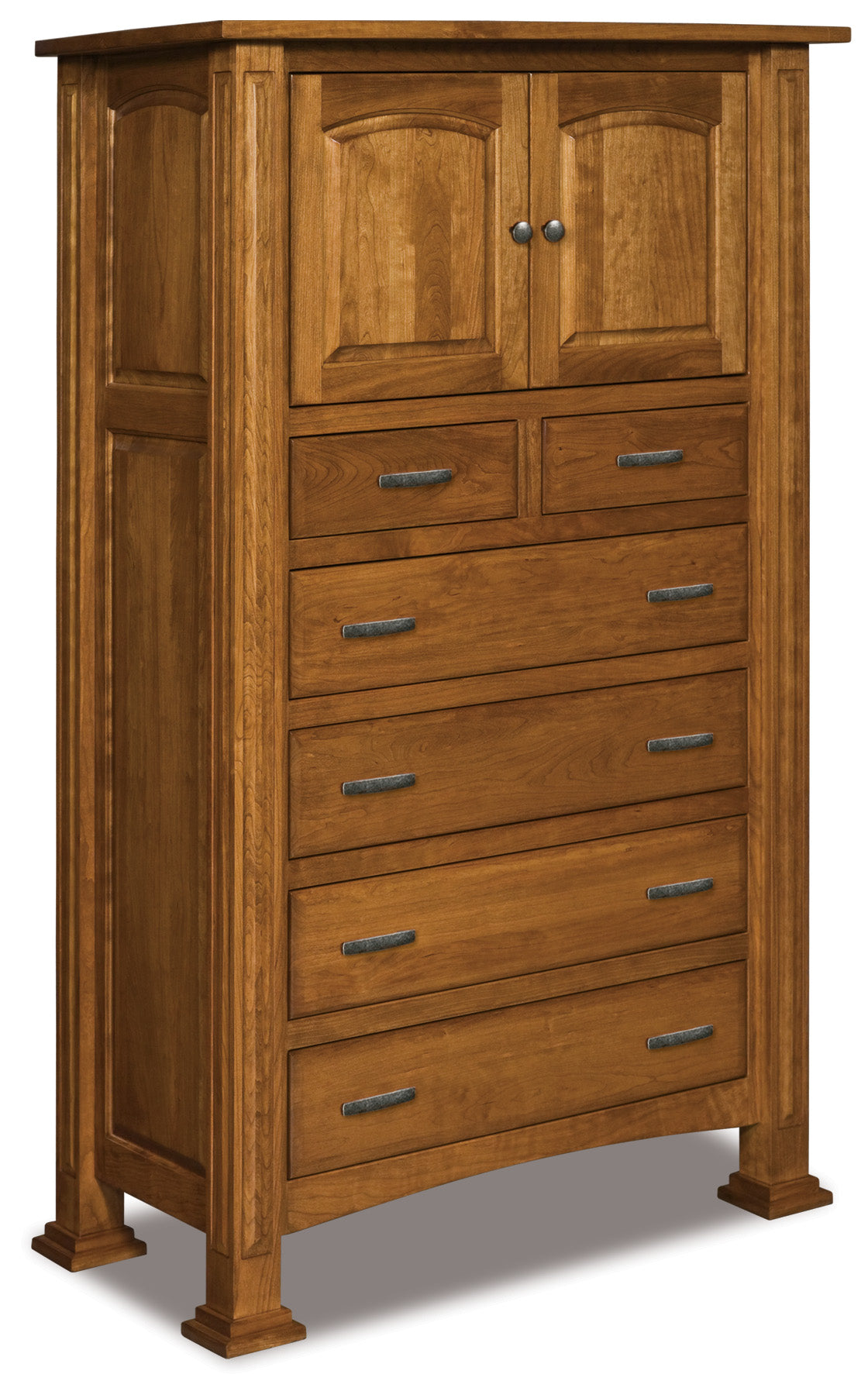 american made amish lexington  six drawer two door armoire