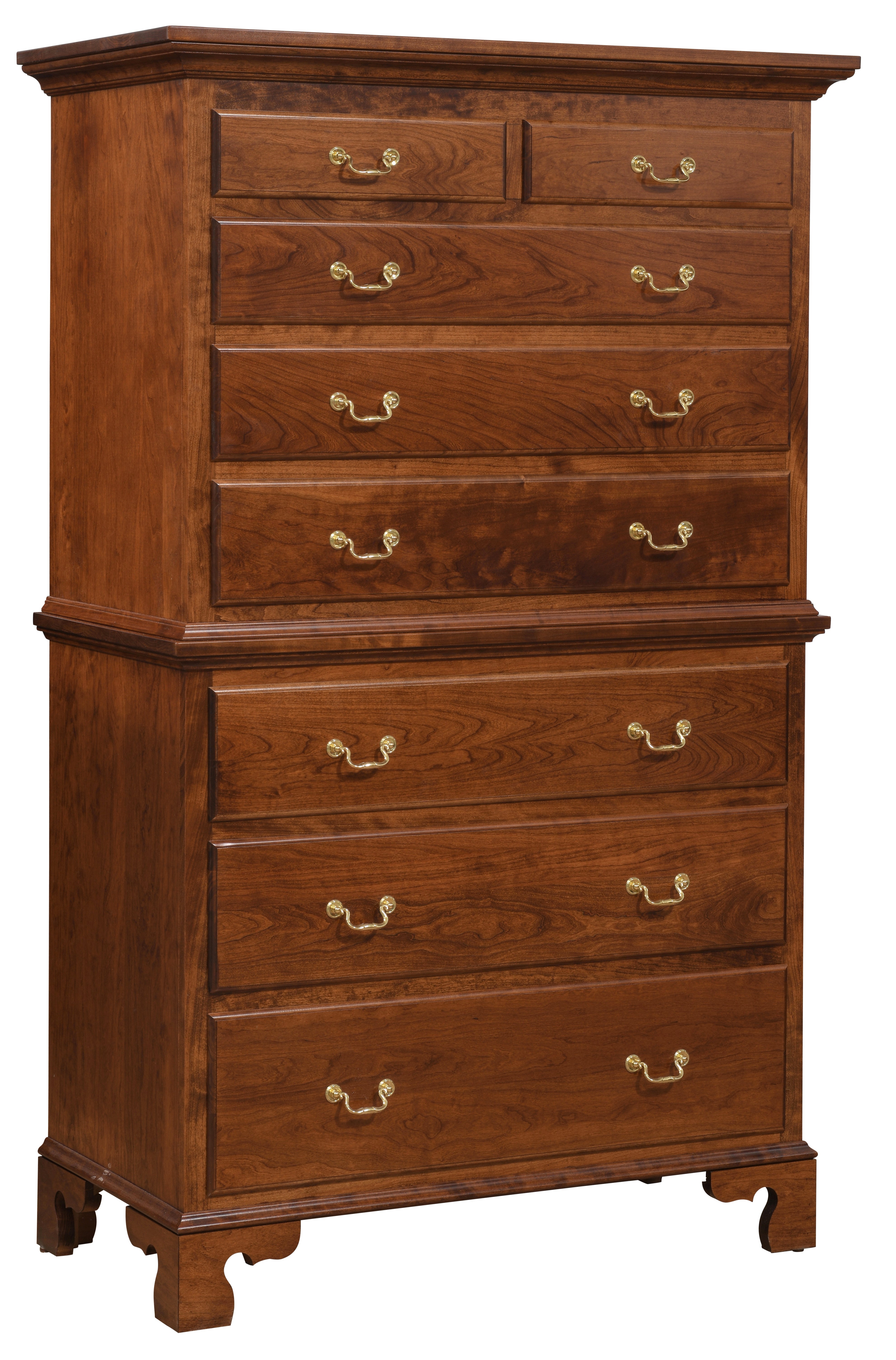 amish wilkshire 8 drawer chest on chest