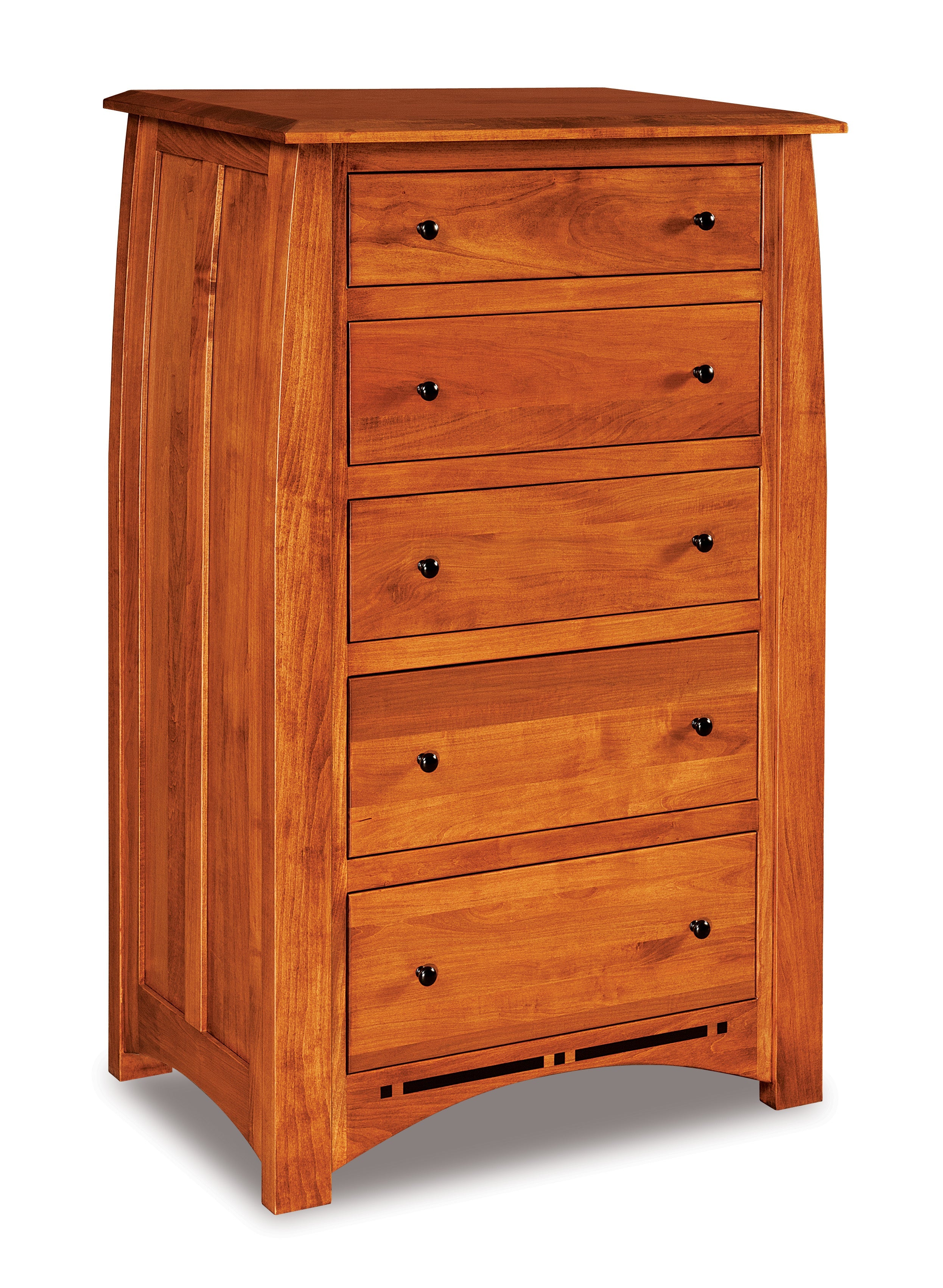 american made amish boulder creek five drawer chest