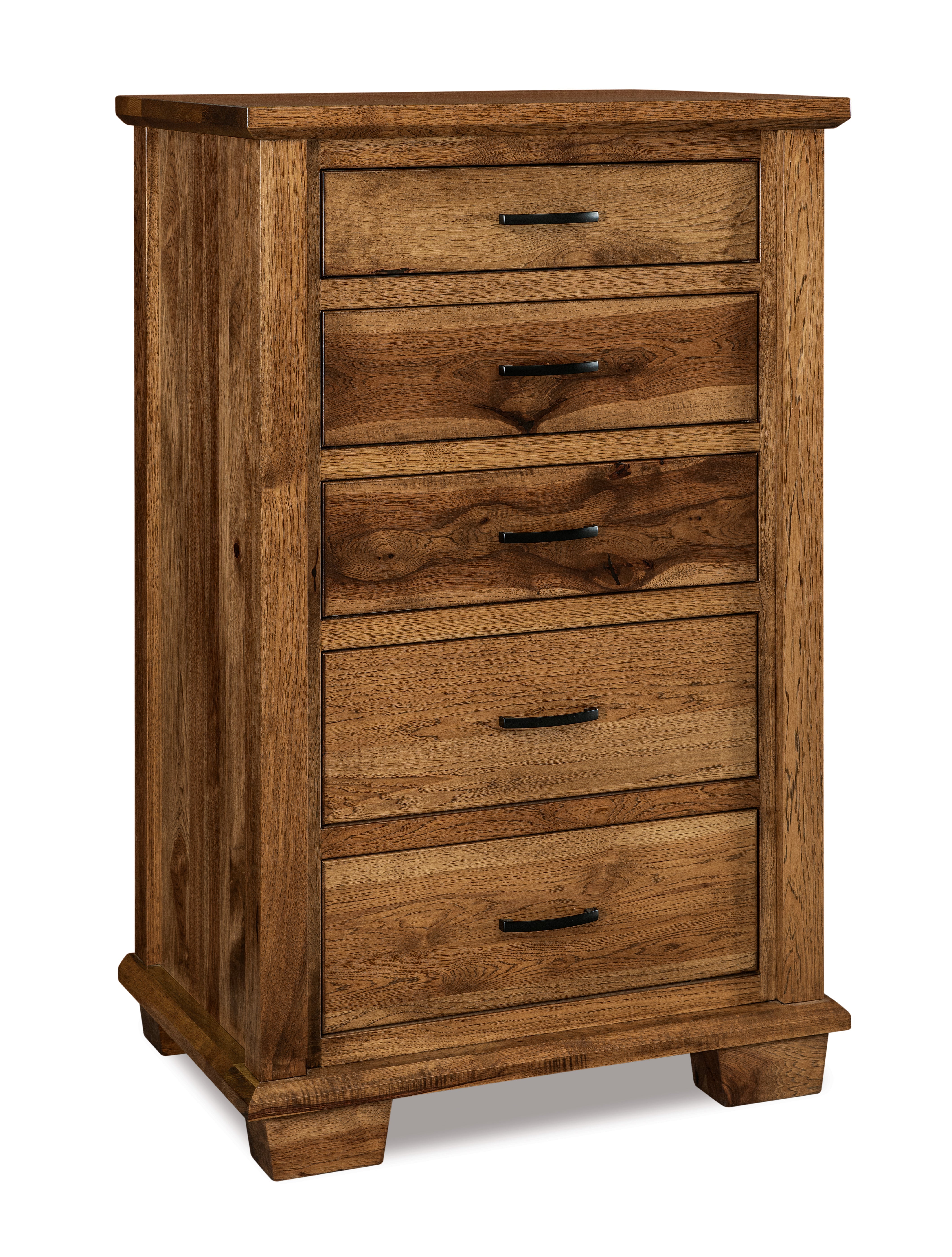 american made amish burlington five drawer chest