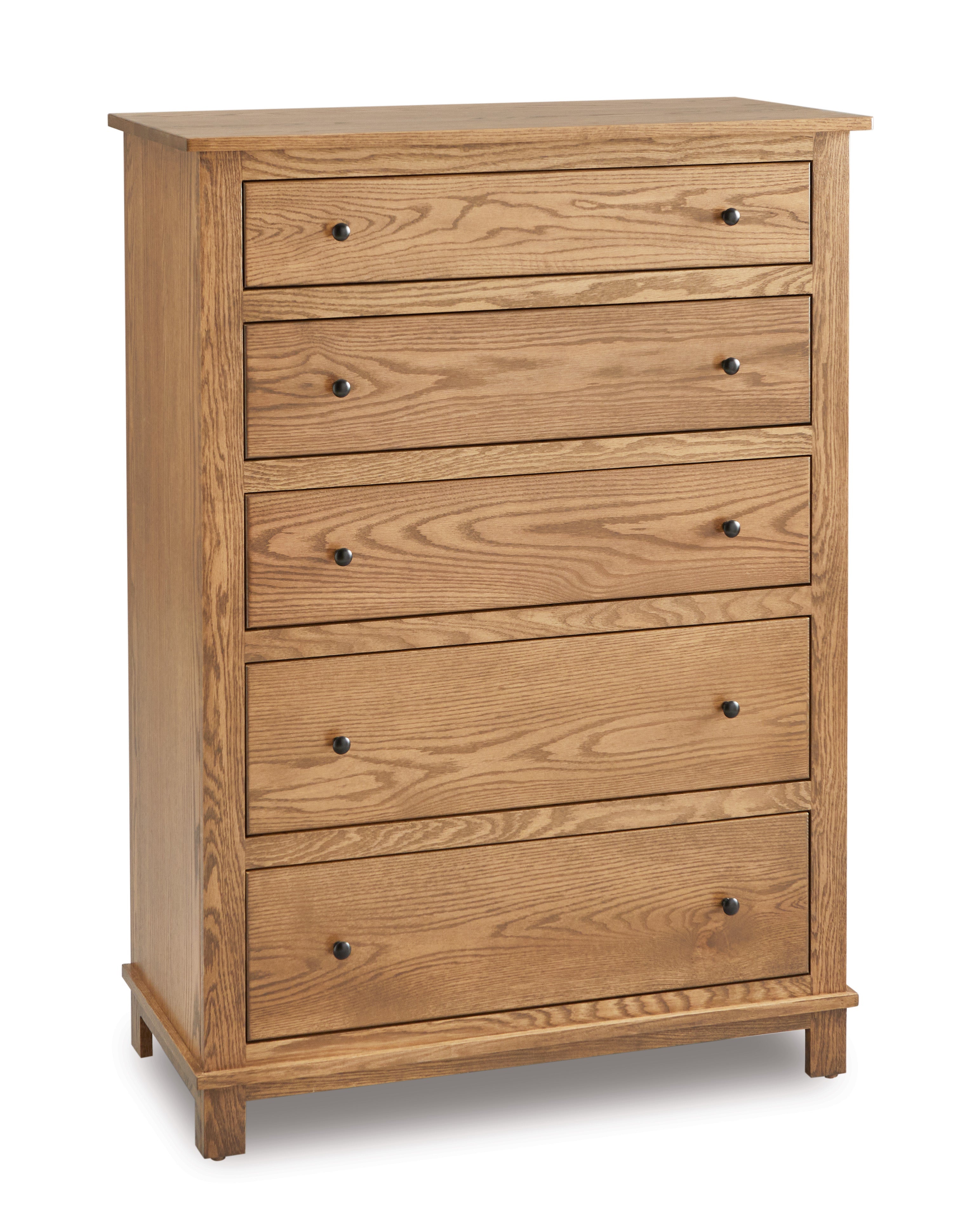 american made amish flint five drawer chest