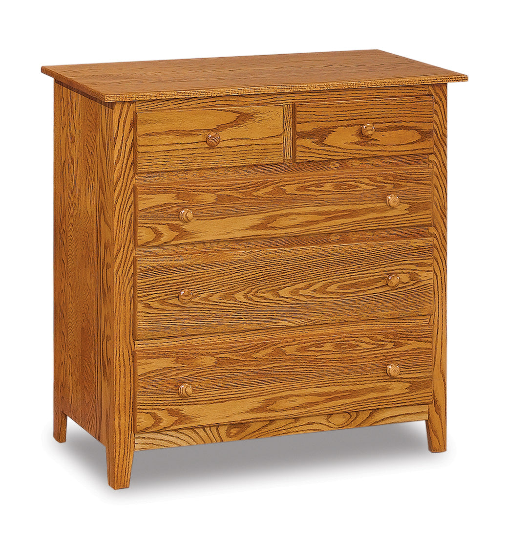 Amish Shaker Five Drawer Chest