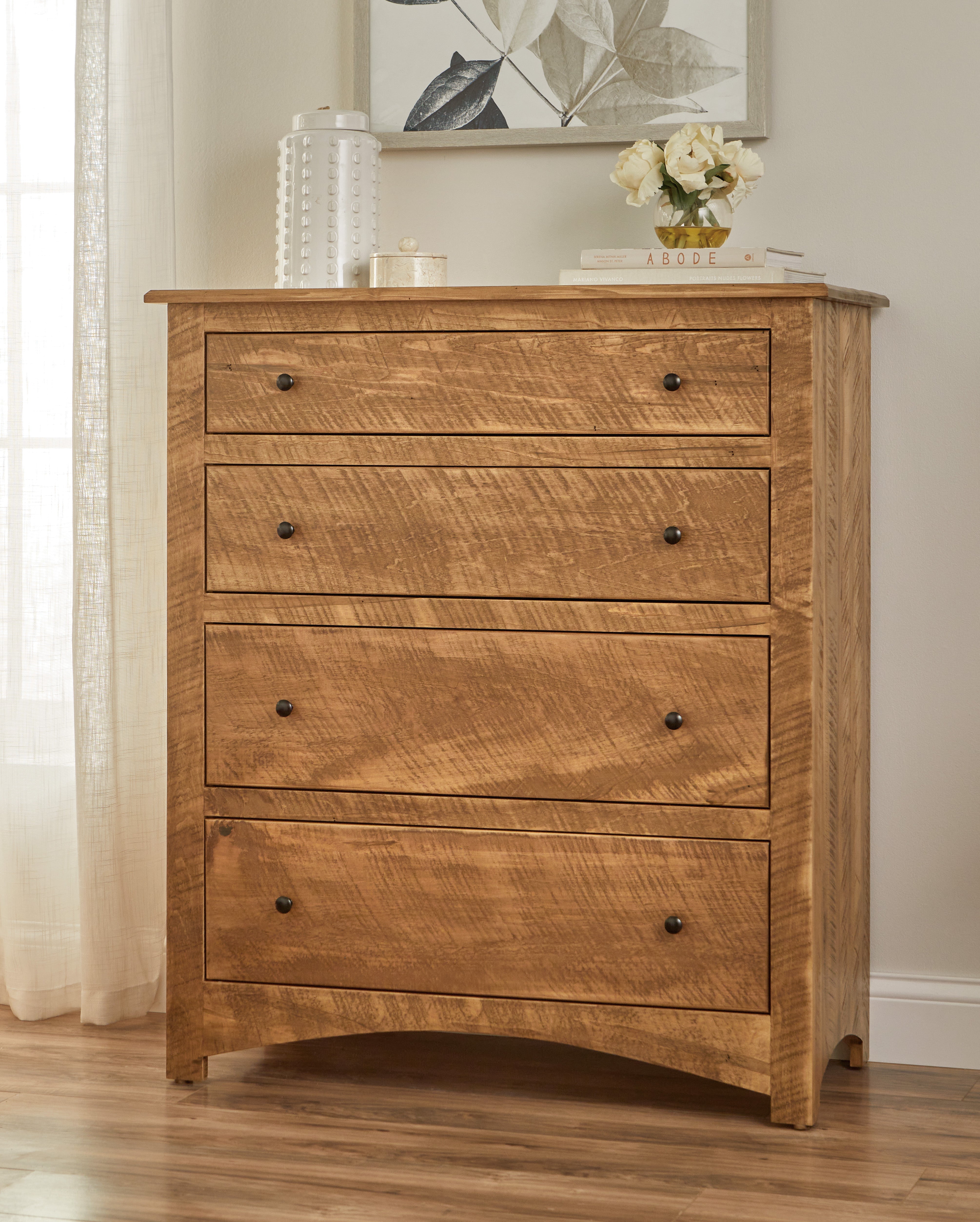 american made amish troy four drawer chest