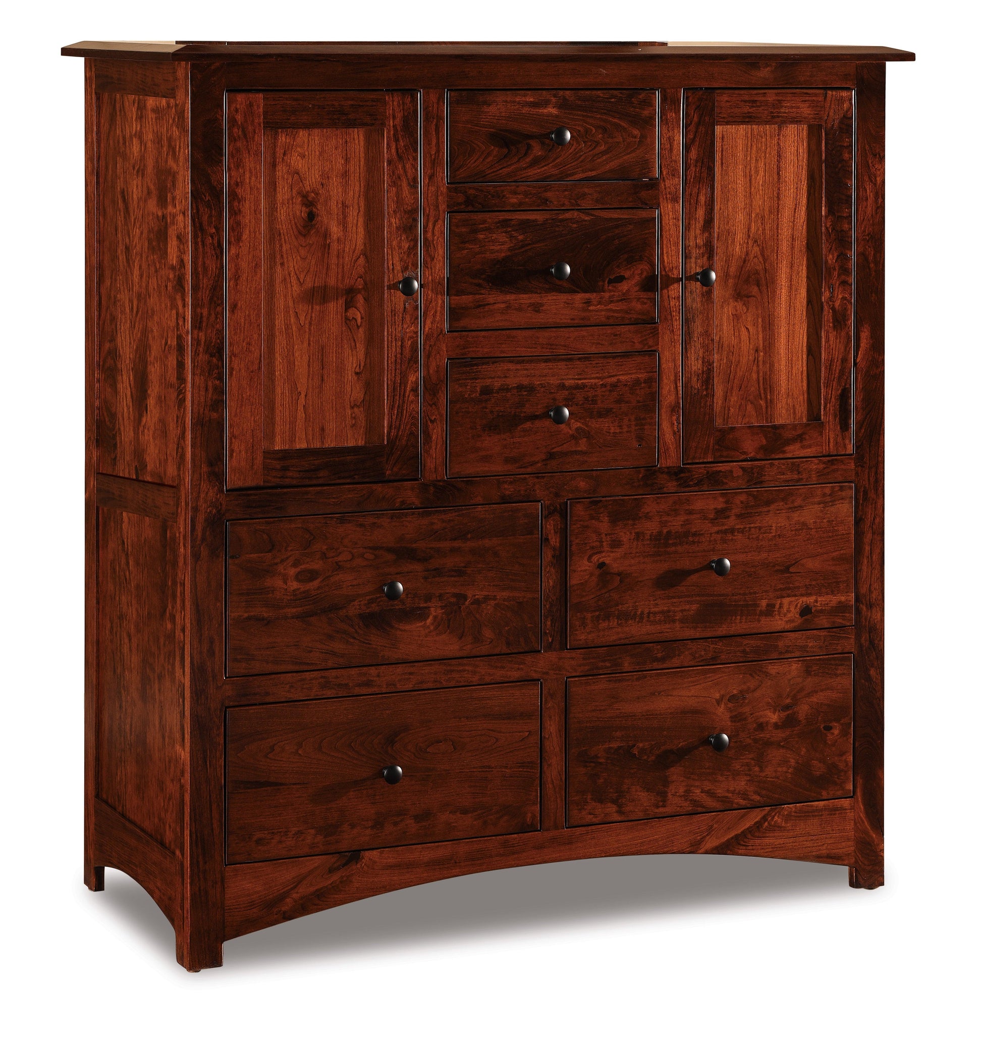 american made amish finland seven drawer two door his and hers chest