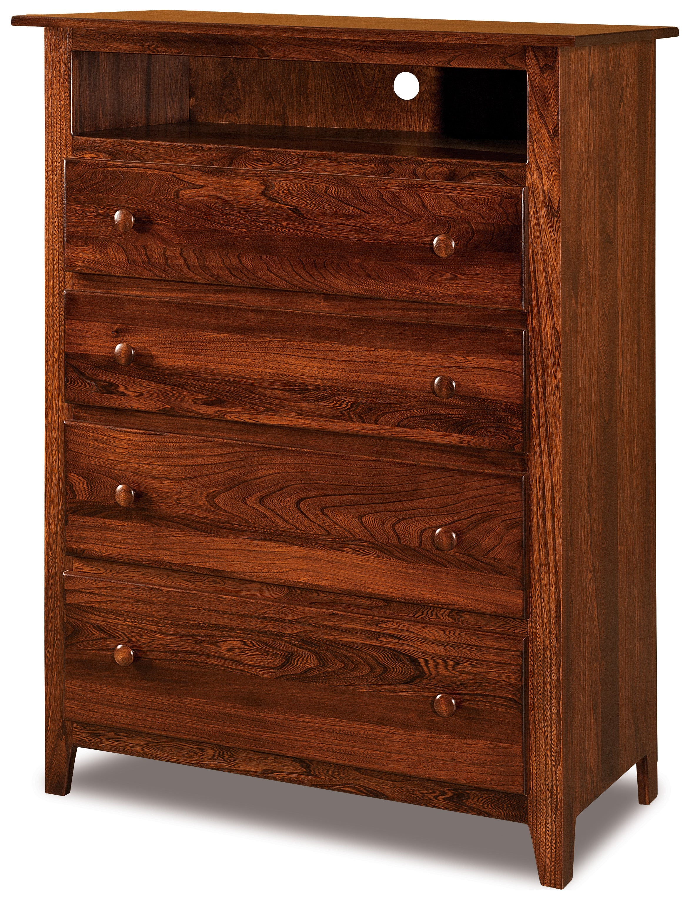 Amish Shaker Four Drawer Media Chest