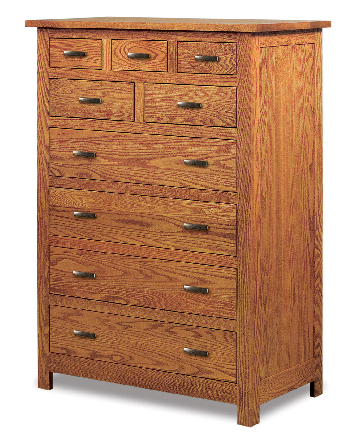 Amish Flush Mission Nine Drawer Chest