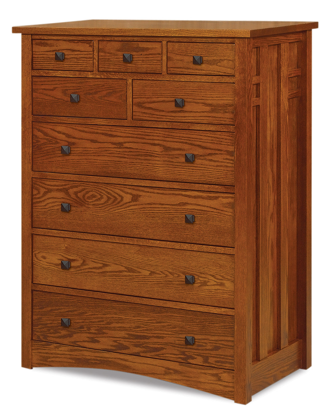 american made amish kascade nine drawer chest