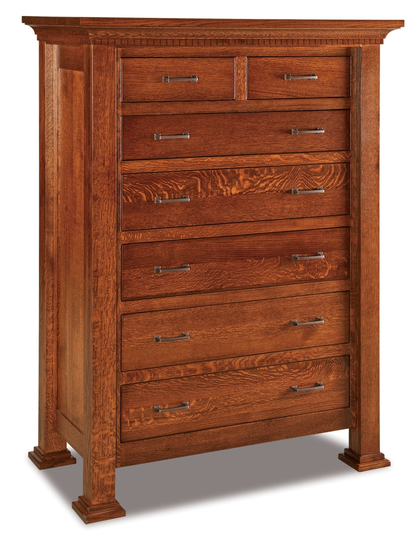 Amish Empire Seven Drawer Chest